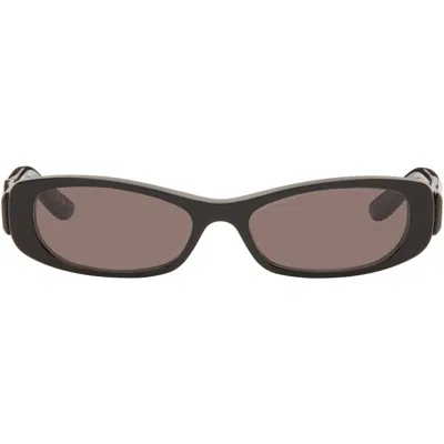 Balenciaga ブラック スクエアサングラス In 001-black-black-grey