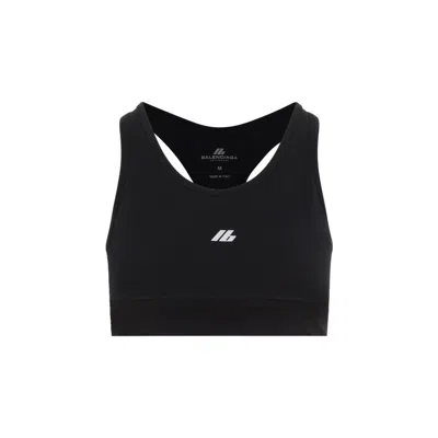 BALENCIAGA BALENCIAGA BLACK REFLECTIVE SPORTS BRA