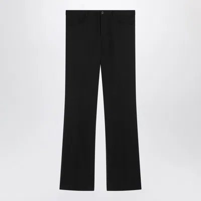 BALENCIAGA BALENCIAGA BLACK REGULAR FIT TAILORED TROUSERS MEN