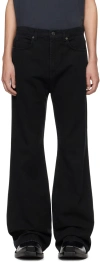 BALENCIAGA BLACK RELAXED-FIT JEANS