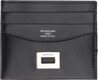 Balenciaga Black Rodeo Card Holder In 1000