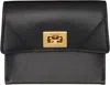 Balenciaga Rodeo Flap Leather Card Holder In Black