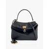 Balenciaga Womens Black Rodeo Leather Top-handle Bag In Black