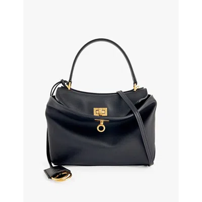 BALENCIAGA WOMENS BLACK RODEO LEATHER TOP-HANDLE BAG