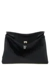 Balenciaga Medium Handbag With Top Handle And Metallic Hardware In Black