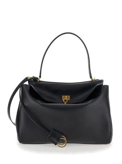 BALENCIAGA BLACK RODEO MEDIUM SHOULDER BAG