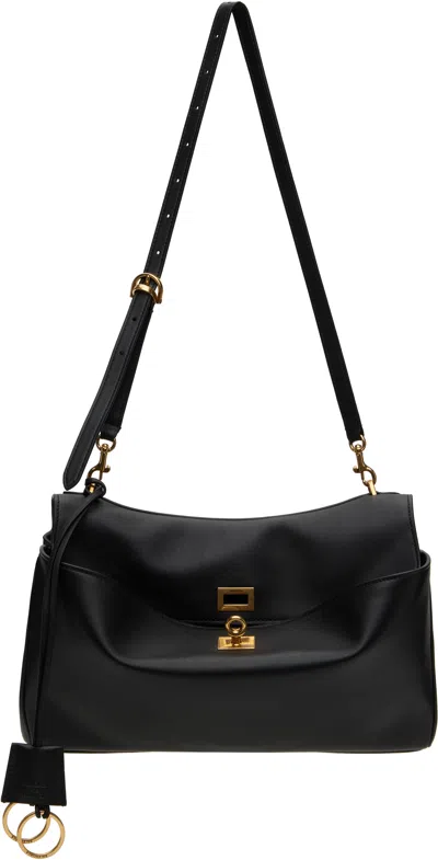 Balenciaga Black Rodeo Shoulder Bag In 1000 Black