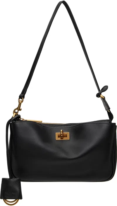 Balenciaga Black Rodeo Sling Pochette Bag In 1000 Black