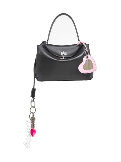 Balenciaga Black Rodeo Small Charms Handbag