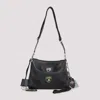Balenciaga Black Leather Lamborghini Rodeo Shoulder Bag In Black