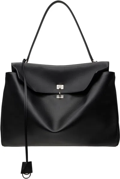 Balenciaga Black Rodeo Xl Bag In 1000