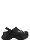 Balenciaga X Crocs Jibbitz Mules In Black