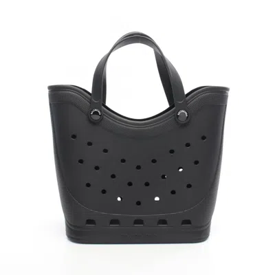 Pre-owned Balenciaga Black Rubber Tote Bag ()