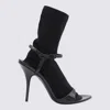 Balenciaga Women Avenue Sock 110mm Heel Sandals In Black