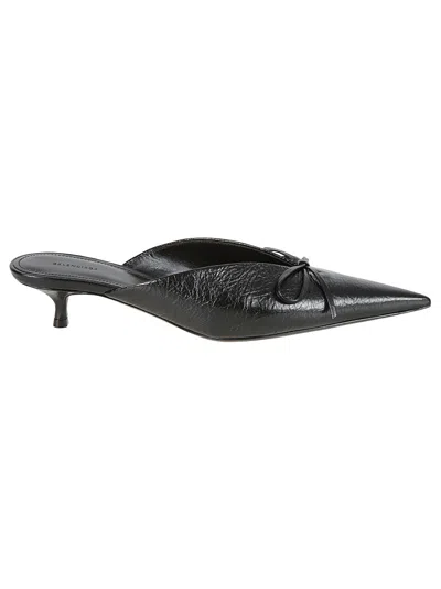 Balenciaga Black Sandals With Pointed Toe