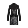 Balenciaga All-over Logo Sequin Mini Dress