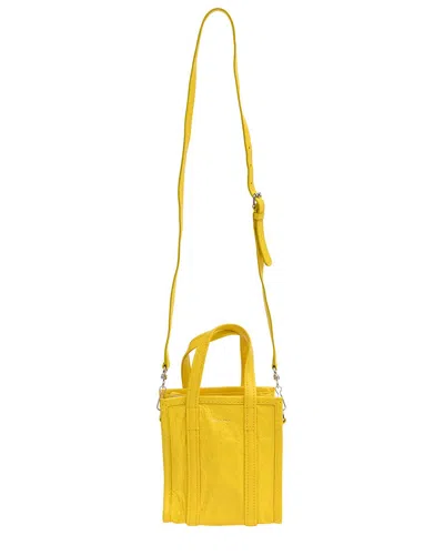 Balenciaga Black Sheep Leather Xxs Bazar Shopper Tote (authentic Pre-loved) In Yellow