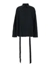 Balenciaga Lace Up Shirt Regenerative Cotton Poplin