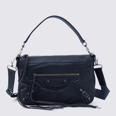 Balenciaga Black Shoulder Bag In Blue