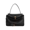 Balenciaga Women Rodeo Medium Leather Handbag In Black