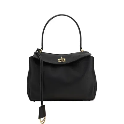 Balenciaga Women's Leather Rodeo Handbag In Black