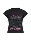 Balenciaga City Of Angels Graphic-print T-shirt In Black