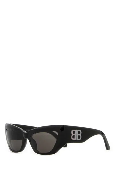 Balenciaga Black Signature Butterfly Sunglasses