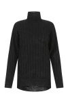 Balenciaga Black Silk Blend Oversize Sweater