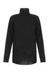 Balenciaga Black Silk Blend Oversize Sweater
