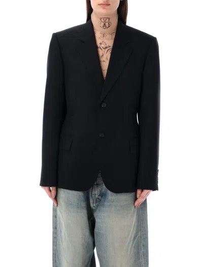 BALENCIAGA BLACK SINGLE BREASTED BLAZER