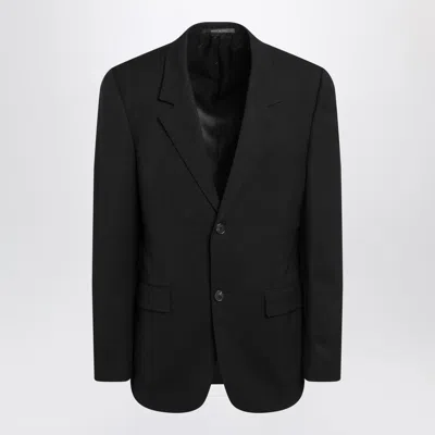 Balenciaga Black Single-breasted Wool Jacket Men