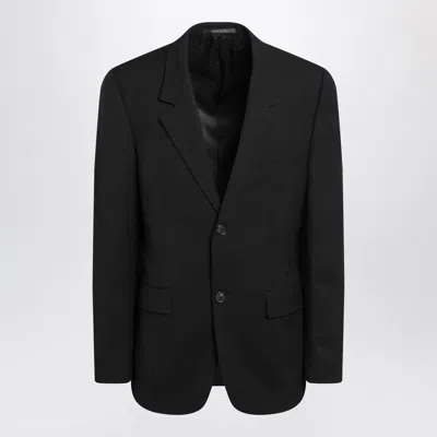 BALENCIAGA BALENCIAGA BLACK SINGLE-BREASTED WOOL JACKET