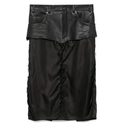 BALENCIAGA BALENCIAGA BLACK SKIRTS - STRAIGHT SKIRTS WOMEN