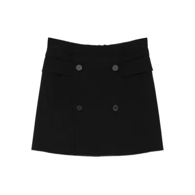 BALENCIAGA BALENCIAGA BLACK SKIRTS - STRAIGHT SKIRTS WOMEN