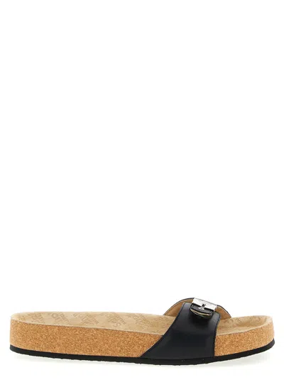 BALENCIAGA BLACK SLIP ON SANDALS