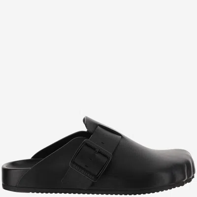 Balenciaga Black Slip On Slides