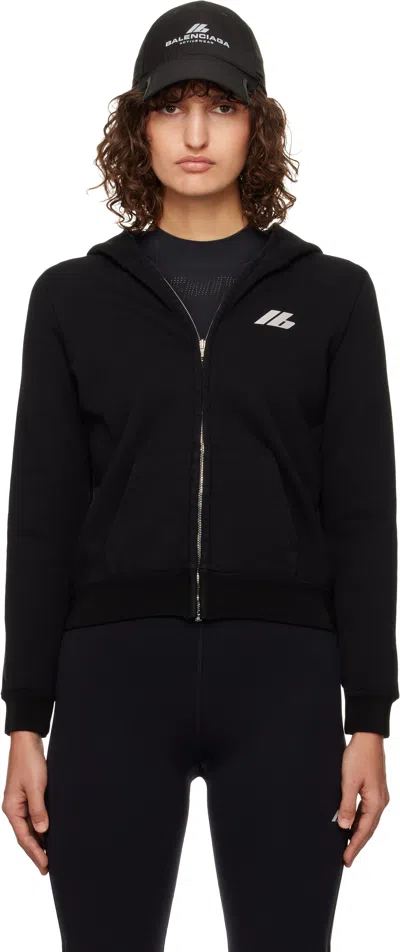 Balenciaga Black Small Zip-up Hoodie