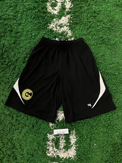 Pre-owned Balenciaga Black Soccer Mesh Shorts