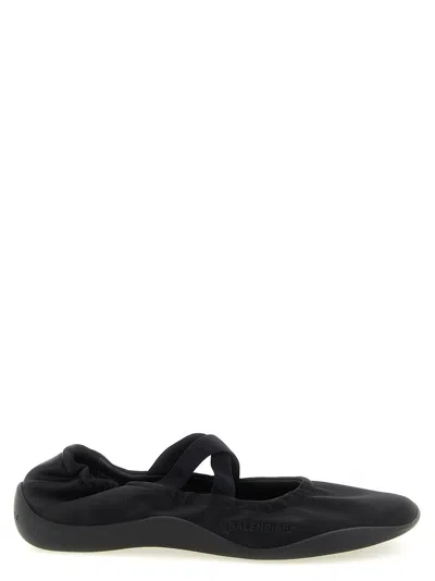 Balenciaga Black Solid Shibuya Ballet Flats