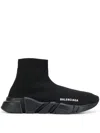 Balenciaga Speed Sock-style Sneakers In Black