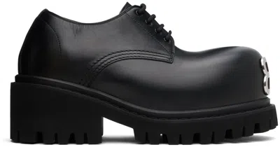 BALENCIAGA BLACK STOMPER DERBYS