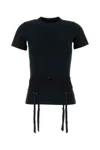 Balenciaga Black Jersey Stretch Lingerie T-shirt