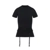 Balenciaga Black Jersey Stretch Lingerie T-shirt In Black