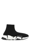Balenciaga Speed 2.0 Logo-print Glittered Stretch-knit High-top Sneakers