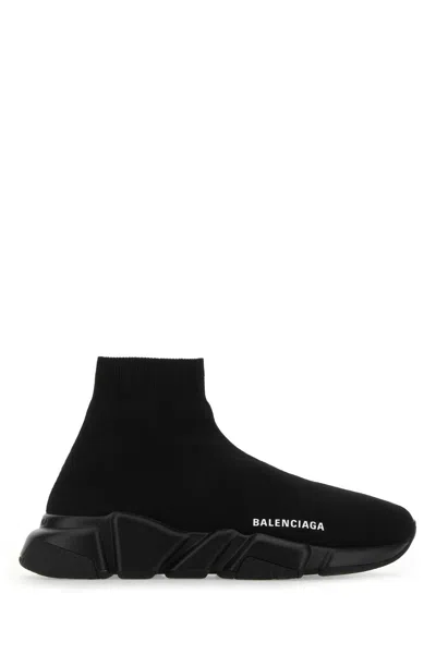 Balenciaga Black Stretch Fabric Speed Sneakers