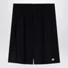 Balenciaga Black Stretch Nylon Bermuda Shorts