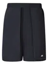 Balenciaga Stretch Nylon Bermuda Shorts In Black