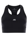 Balenciaga Sporty Reflective Logo Top Tops Black In Blackreflective