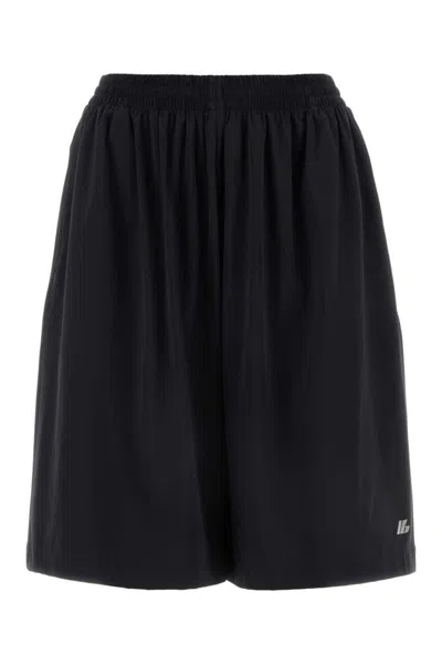 BALENCIAGA BLACK STRETCH SHORTS