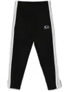 Balenciaga Logo-embroidered Track Pants In Black